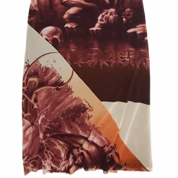 RARE VINTAGE JEAN PAUL GAULTIER TATTOO SATAN DRESS - Picture 15 of 16